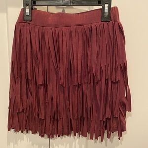 Burgundy Skirt